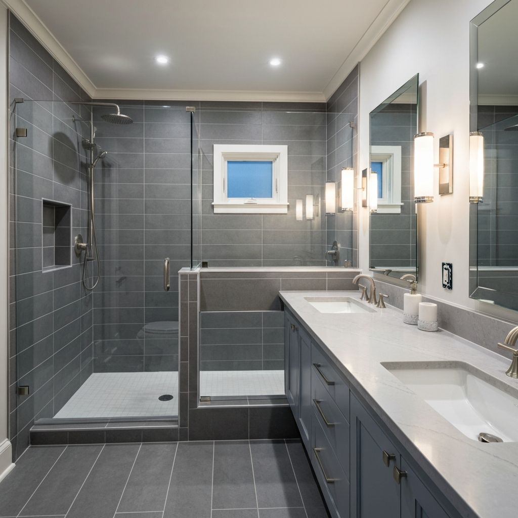 Elegant bathroom remodel